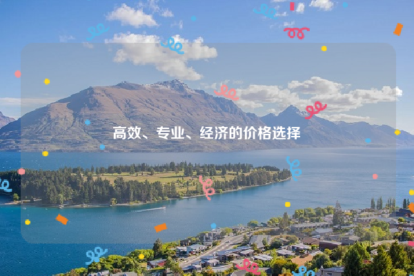 高效、专业、经济的价格选择