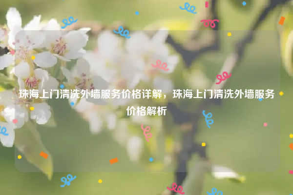 珠海上门清洗外墙服务价格详解，珠海上门清洗外墙服务价格解析